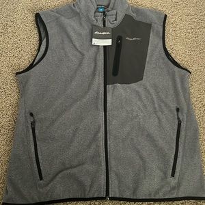 NWT Eddie Bauer Mr cloud layer vest men’s grey vest size XL